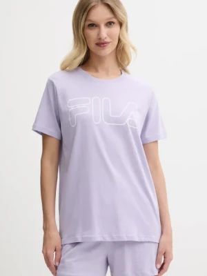 Fila piżama bawełniana kolor fioletowy bawełniana FPS4177