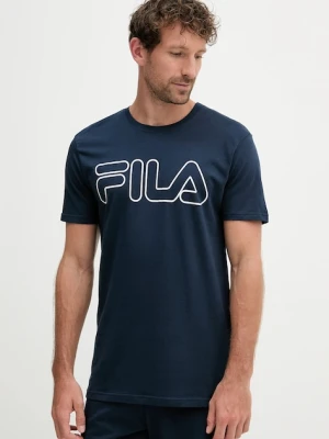 Fila piżama bawełniana kolor granatowy z nadrukiem FPS1191