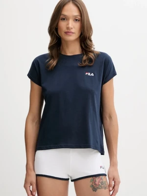 Fila piżama damska kolor granatowy bawełniana FPS4198