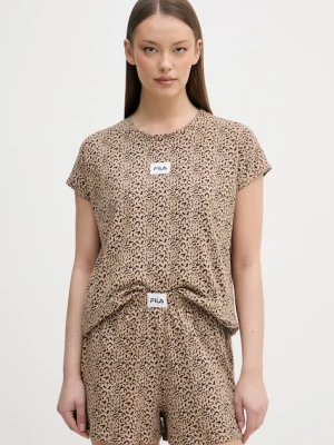 Fila piżama dwuczęściowa damska bawełniana z elastanem