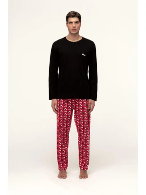 Fila Piżama w kolorze czerwono-czarnym rozmiar: L