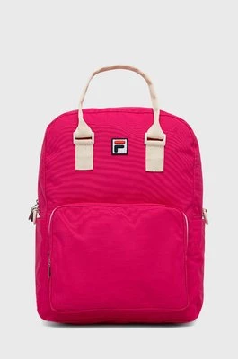 Fila plecak damski kolor różowy duży gładki