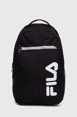 Fila plecak Folsom kolor czarny duży z nadrukiem FBU0127
