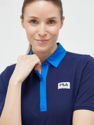 Fila polo bawełniane kolor granatowy