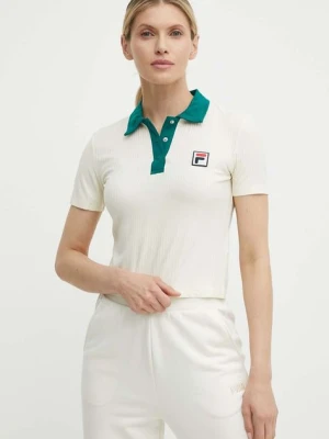 Fila polo Looknow damski kolor beżowy FAW0743