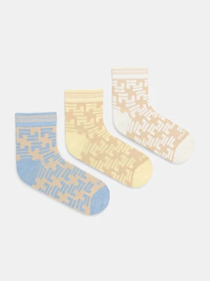 Fila skarpetki 3-pack damskie kolor beżowy F3613