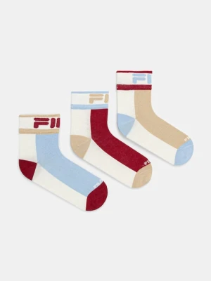 Fila skarpetki 3-pack damskie kolor beżowy F3614