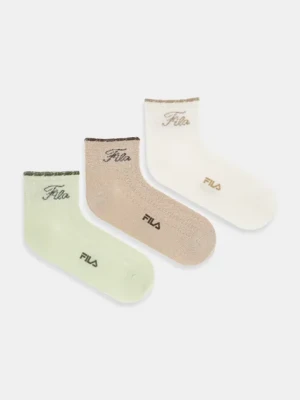 Fila skarpetki 3-pack damskie kolor beżowy F6787