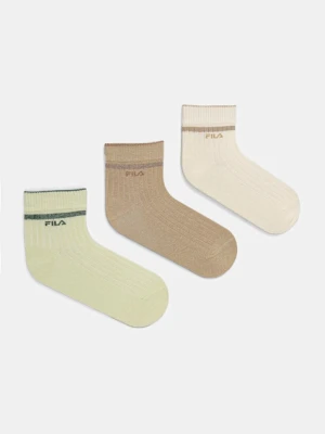 Fila skarpetki 3-pack damskie kolor beżowy F6797