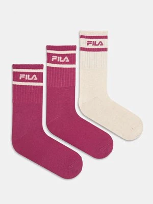 Fila skarpetki 3-pack damskie kolor czarny F3608