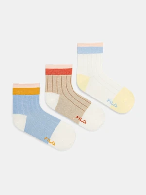 Fila skarpetki 3-pack damskie kolor niebieski F3615