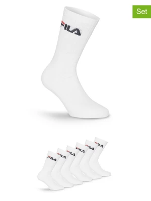 Fila Skarpety (6 par) w kolorze białym do tenisa rozmiar: 43-46