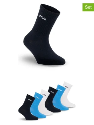 Fila Skarpety (6 par) w kolorze granatowo-niebiesko-białym rozmiar: 31-34
