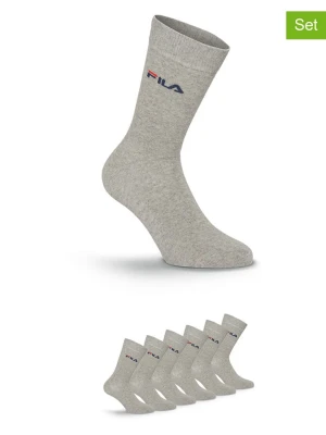 Fila Skarpety (6 par) w kolorze szarym rozmiar: 43-46