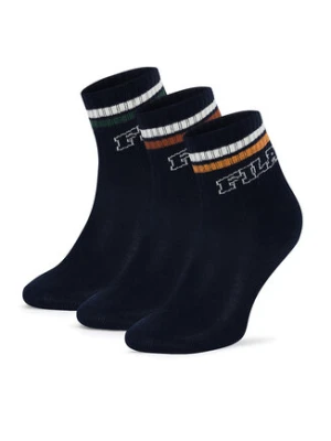 Fila Skarpety długie F8080-AW24 (3-pack) Granatowy