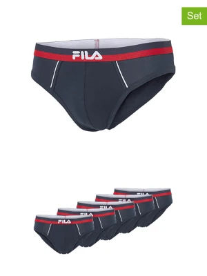 Fila Slipy (5 par) w kolorze granatowym rozmiar: XL