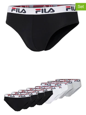 Fila Slipy (8 par) w kolorze białym, czarnym i szarym rozmiar: L