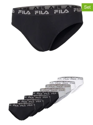 Fila Slipy (8 par) w kolorze białym, czarnym i szarym rozmiar: L