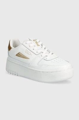 Fila sneakersy skórzane FXVENTUNO PLATFORM kolor biały FFW0348