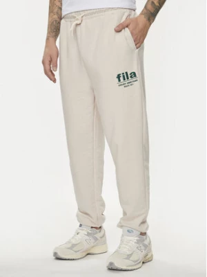 Fila Spodnie dresowe FAM0647 Beżowy Regular Fit