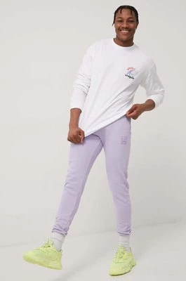 Fila spodnie kolor fioletowy z aplikacją