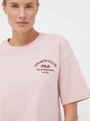 Fila t-shirt bawełniany różowy