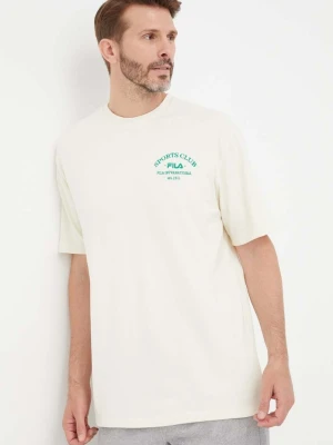Fila t-shirt bawełniany beżowy