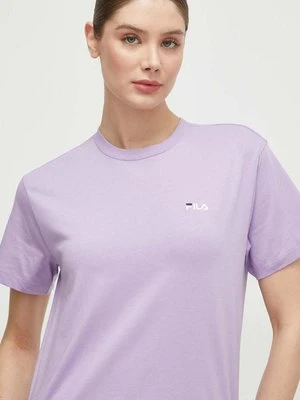 Fila t-shirt bawełniany Biendorf kolor fioletowy FAW0452