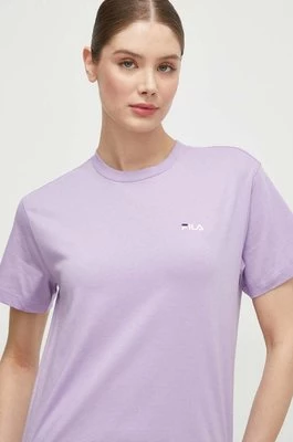 Fila t-shirt bawełniany Biendorf kolor fioletowy FAW0452