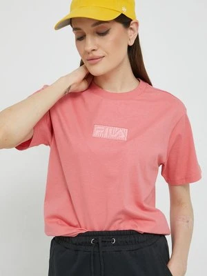 Fila t-shirt bawełniany kolor pomarańczowy