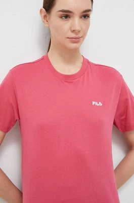 Fila t-shirt bawełniany Biendorf kolor różowy FAW0452