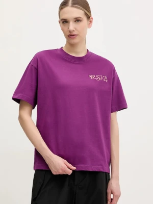 Fila t-shirt bawełniany Leffinge fioletowy