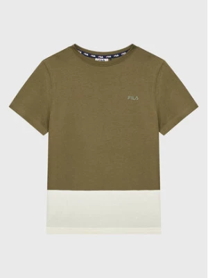 Fila T-Shirt Bremervorde FAT0125 Zielony Regular Fit