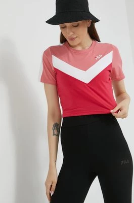 Fila t-shirt damski kolor różowy