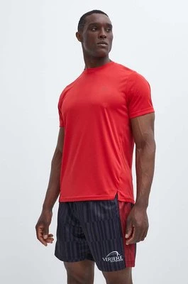 Fila t-shirt do biegania Thionville kolor czerwony gładki FAM0639