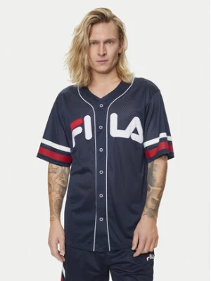 Fila T-Shirt FAM0652 Granatowy Relaxed Fit