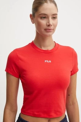 Fila top Latina damski kolor czerwony FAW0744