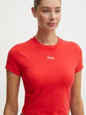 Fila top Latina damski kolor czerwony FAW0744