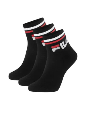 Fila Zestaw 3 par niskich skarpet unisex F9398-AW24 (3-pack) Czarny