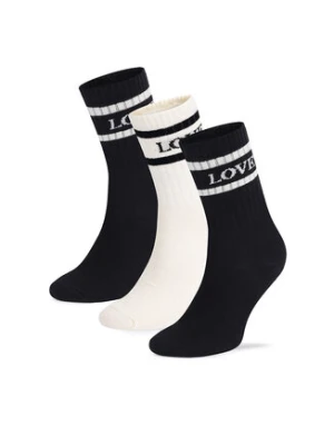 Fila Zestaw 3 par wysokich skarpet unisex F3608-AW24 (3-pack) Czarny