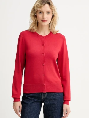 Filippa K kardigan damski kolor czerwony lekki 31798