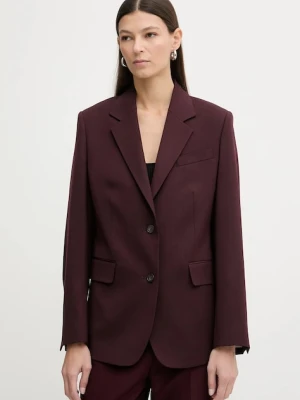 Filippa K marynarka z dodatkiem wełny kolor pomarańczowy jednorzędowa gładka 31825