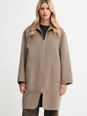 Filippa K płaszcz wełniany kolor brązowy 32042