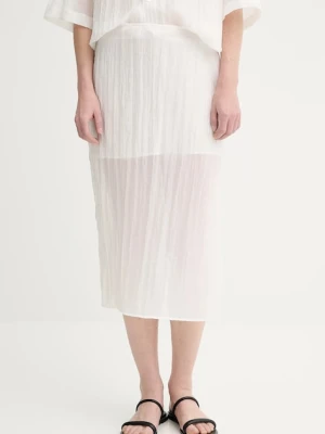 Filippa K spódnica kolor biały midi prosta 31762.FK