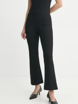 Filippa K spodnie damskie kolor czarny dzwony high waist 29907