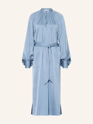 Filippa K Sukienka Satynowa blau