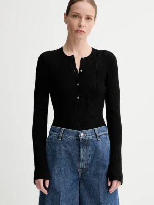 Filippa K sweter damski kolor czarny lekki 31455.FK