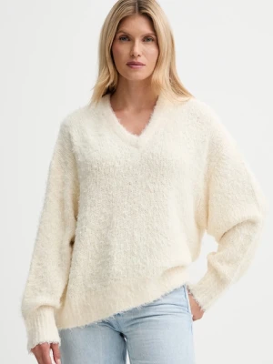 Filippa K sweter jedwabny damski kolor beżowy 31857