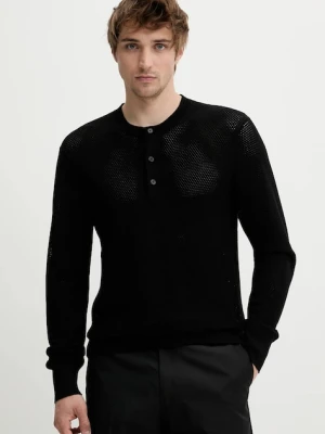 Filippa K sweter męski kolor czarny lekki 31462