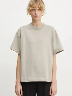 Filippa K t-shirt bawełniany damski kolor beżowy 30648